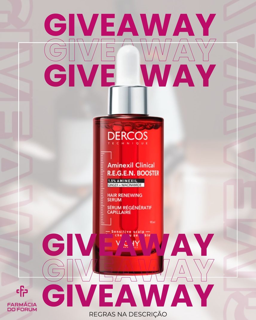 Ganha o Sérum Capilar Dercos Aminexil – Participa no Giveaway da Farmácia do Fórum